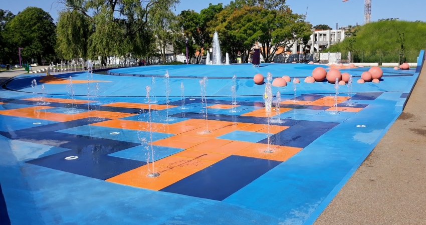 Park Bajka wodny plac zabaw