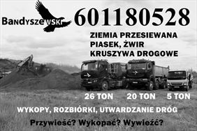 wizytówka firmowa, Bandyszewski Transport Budowlany, Pawłówek