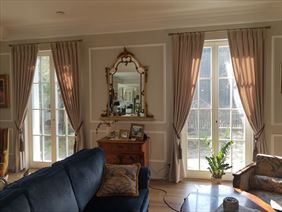 zasłony w salonie, Fabryka Tkanin Grażyna Wesołowska, Bydgoszcz