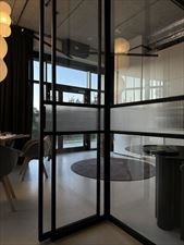 drzwi szklane przesuwane suwane przesuwne biuro, Drzwi loftowe - Mag Haus, Bydgoszcz