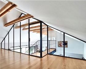 antresola ze ściana loft maghaus loft walls crittal przegroda, Drzwi loftowe - Mag Haus, Bydgoszcz