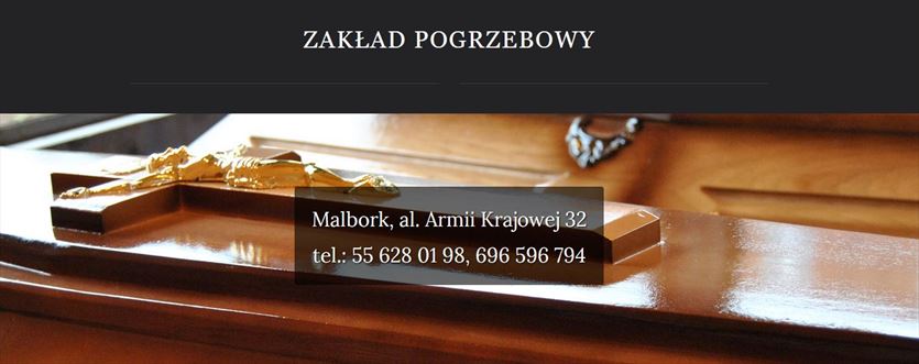 Oferujemy usługi pogrzebowe, Wrzos. Zakład pogrzebowy. Hermanowicz M., Malbork