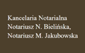 Natalia Bielińska Magdalena Jakubowska Kancelaria notarialna Spółka cywilna, Gdynia
