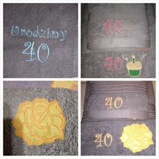 Haft na ręcznikach, Pracownia krawiecka Aga- usługi krawieckie Agnieszka Pospieszna, Chwaszczyno