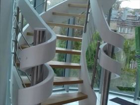 schody z drewna, Drewkom Projektowanie Doradztwo Usługi Mgr.inż. Michał Kotowski, Pogórze