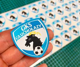 Naklejka sportowa druk folia winylowa samoprzylepna - cięta po obrysie, Vip Drukarnia Cyfrowa Marek Małysz, Ustroń