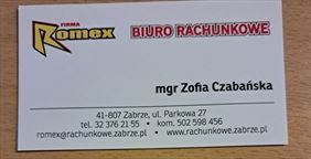 usługi rachunkowe, Biuro rachunkowe Romex, Zabrze