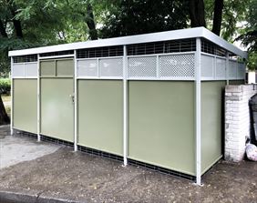 wiata śmietnikowa, Biosilesia Budowa Obiektów Małej Architektury Szymon Banasiak, Bytom