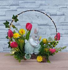 dekoracja z zającem, Prezencik Katarzyna Trojańska, Cyprzanów