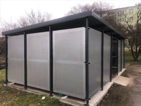 wiata z blachy perforowanej, Red Seven Sp. z o.o., Piekary Śląskie