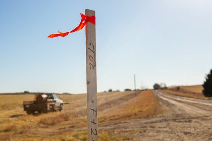 znaki graniczne działki