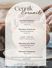 cennik, Ceramiko Patrycja Kreczmańska, Tychy