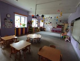 sala w przedszkolu, Przedszkole Kot w Butach, Gliwice
