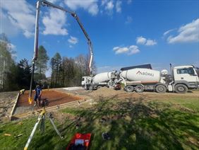 wylewanie betonu, Beton Górki P.P Anna Niemiec, Górki Wielkie