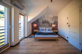 sypialnia, Apartamenty Nad Lipami Mateusz Wawrzyniak, Szczyrk