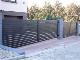 bramy dwuskrzydłowe, Spaw-Stal S.K. Nowoczesne Ogrodzenia Aluminiowe, Gołkowice