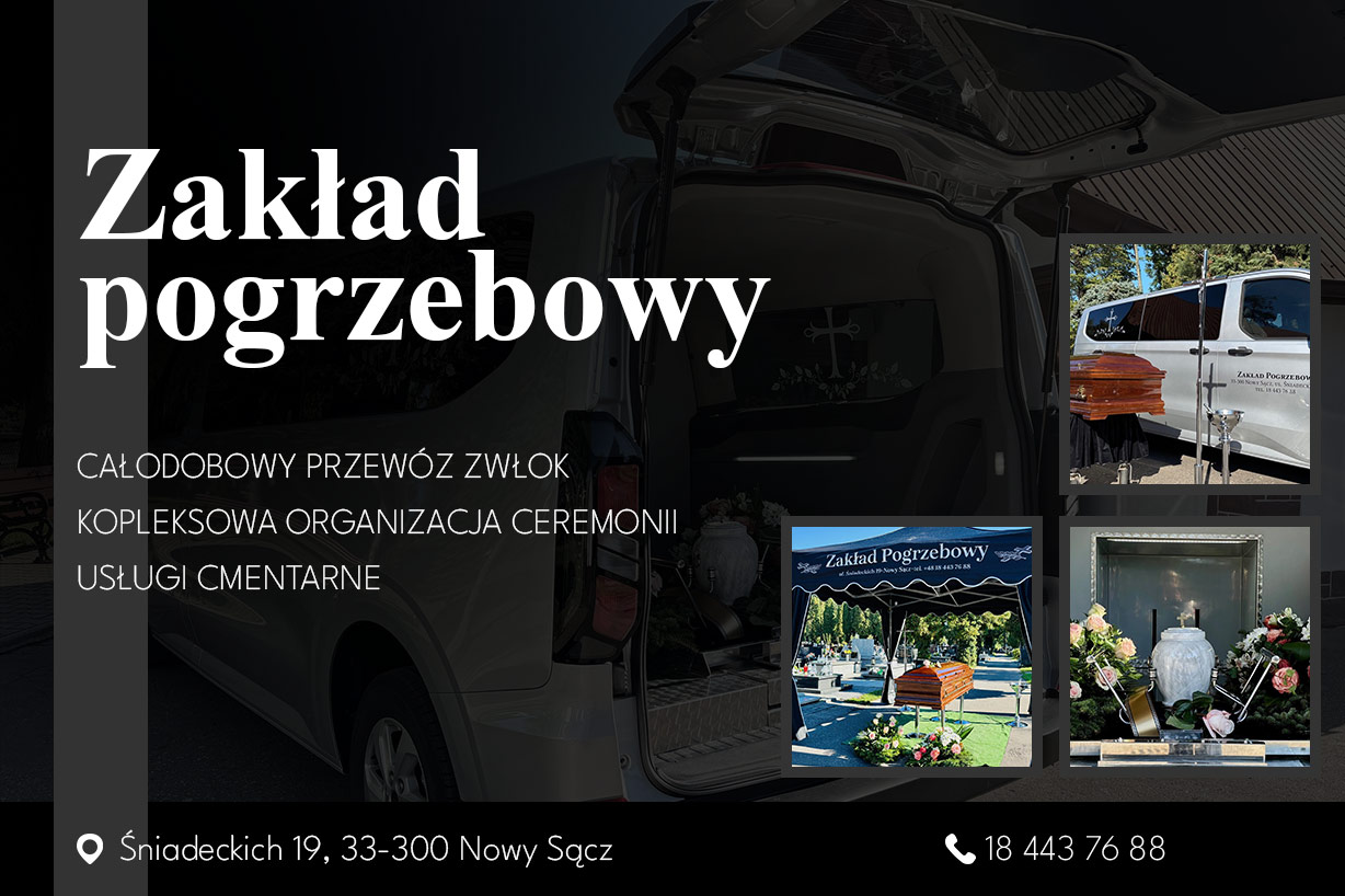 Fotografia powitalna, Zakład pogrzebowy w Nowym Sączu, Nowy Sącz