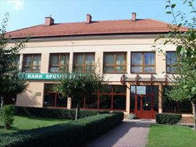 budynek banku spółdzielczego, Bank Spółdzielczy w Dąbrowie Tarnowskiej, Dąbrowa Tarnowska