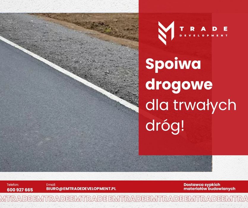 Dostawca materiałów drogowych, EM Trade Development Sp. z o. o., Kielce