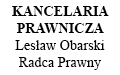 Lesław Obarski Radca prawny kancelaria prawnicza, Nowy Sącz