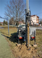 badanie geologiczne pod budowę hali sportowej, Drillgeo Krzysztof Stanecki, Miechów