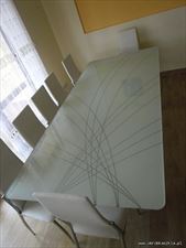 szklany stół z wzorem, Centrum obróbki szkła, Bochnia