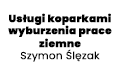Usługi koparkami wyburzenia prace ziemne Szymon Ślęzak, Czostków