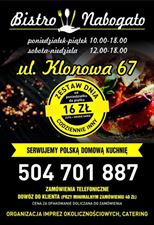 ulotka, Bistro Nabogato Grażyna Piotrowicz, Kielce