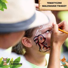 tematyczne malowanie twarzy, Rysiowe Animacje, Łaznowska Wola