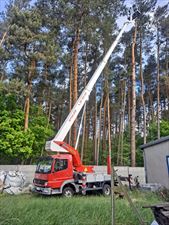 podnośnik koszowy na wynajem z operatorem, Wynajem podnośnika koszowego do 30 metrów Wysmat Tomasz Matys, Kalisz