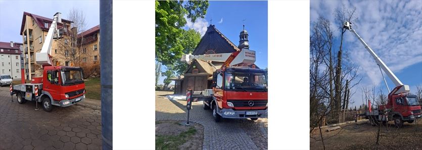 Usługi wynajmu podnośników koszowych, Wynajem podnośnika koszowego do 30 metrów Wysmat Tomasz Matys, Kalisz