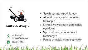wizytówka firmy Sor Dla Sprzętu, P.H.U Sor Dla Sprzętu Łukasz Paluch, Witkowice