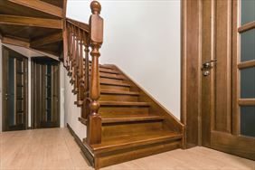 balustrady drewniane, Schody balustrady drewniane Wysokie Kroki Szymon Karbowniczek, Skowierzyn