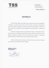 referencje tss, Kadamaxo Biuro Tłumaczeń i Usług Edukacyjnych Anna Żurawska, Jarosław