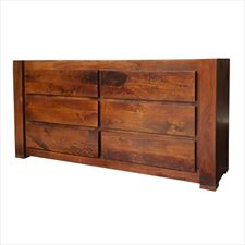 komoda z drewna mango z szufladami brązowa, Cudne Meble, Lublin