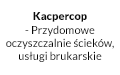 Kacpercop - Przydomowe oczyszczalnie ścieków, usługi brukarskie, Średnie Duże