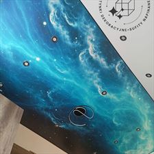 sufit napinany, Fabryka Ścian - Artystyczne Tynki Dekoracyjne i Sufity Napinane, Okszów