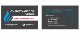 wizytówka, Instalatorstwo Sanitarne Marek Dybowski, Krotoszyn