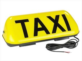 Lampa taxi żółta, Multi-Tax-Service Marek Zielonka, Poznań