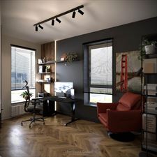 gabinet loft, Justyna Bańbura-Drozd Projektowanie Wnętrz, Suchy Las