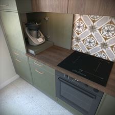 kuchnia modern vintage, Justyna Bańbura-Drozd Projektowanie Wnętrz, Suchy Las
