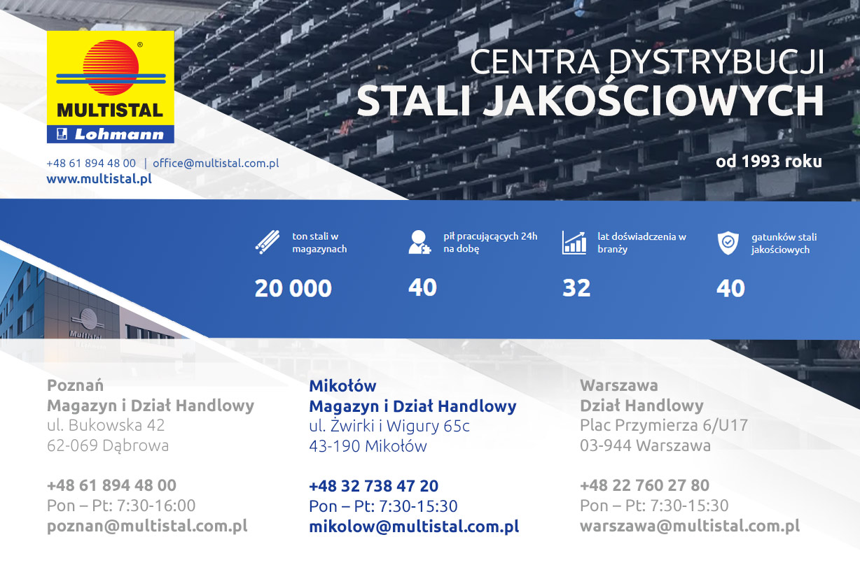 MULTISTAL.PL Dystrybutor stali pręty,, Multistal & Lohmann Sp. z o.o. Hurtownie Stali Jakościowych. Oddział Katowice, Mikołów