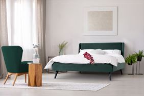 łóżko do sypialni, Soffti Spółka z ograniczoną odpowiedzialnością, Sierpowo