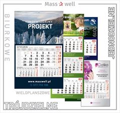 kalendarze, Mass-Well Przedsiębiortswo Produkcyjno-Handlowo-Usługowe Iwona Czerniakiewicz, Piła
