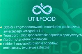 wizytówka firmowa, Util-Food Utylizacja produktów pochodzenia zwierzęcego, Robakowo