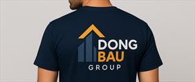 Logo firmy DONG BAU – koszulka firmowa, Dong Bau Group Sp. z o.o., Targowa Górka