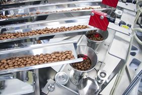 dozowanie produktu sypkiego na automacie rotacyjnym, Trepko Gniezno, Trepko Spółka Akcyjna, Gniezno