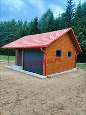garaż blaszany, Liz-Stal Konstrukcje stalowe, Nowe Rybie