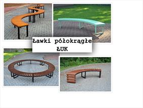 ławki półokrągłe, WaMAR Fhu Marcin Wajda, Zalesie