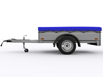 przyczepa samochodowa z plandeką